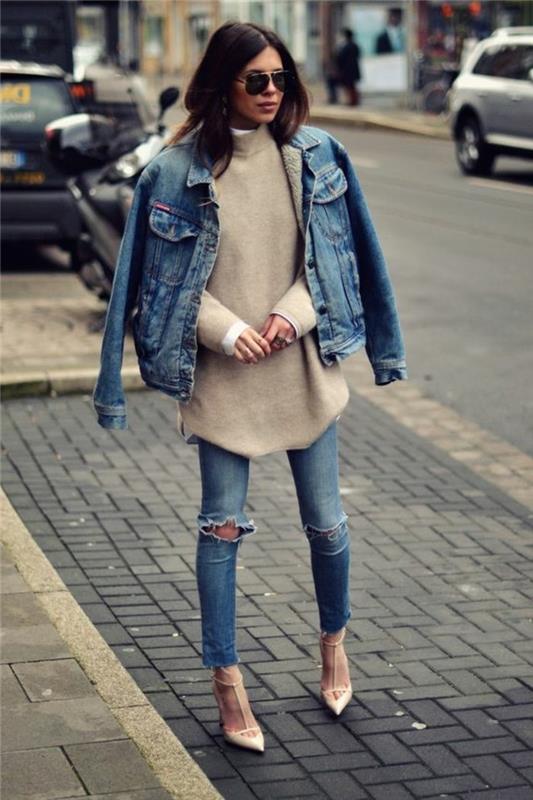 0-ceket-blazer-kadın-kot-yüksek topuklu-kadın-bej-denim-ceket-tasarım-şık