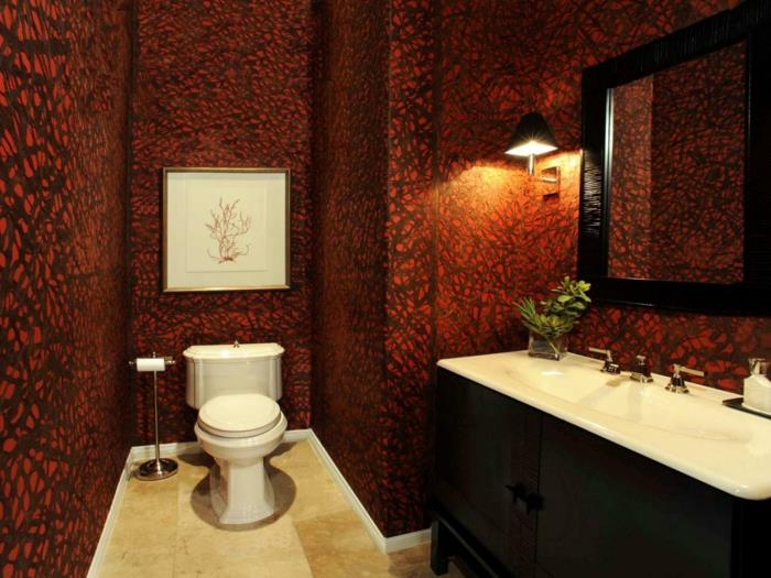 modernus-vonios-modelis-įmontuotas praustuvas-medinis-tualeto vonios kambarys-idėja-tapetai-vonios kambariui