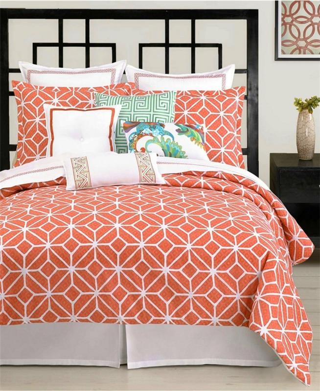 Coral-color-painting-photo-of-living-bedroom-