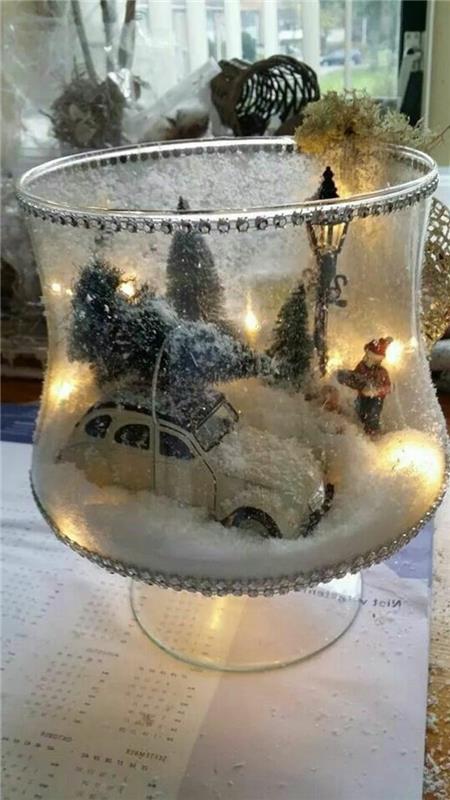 DIY-christmas-mini-world-santa-christmas-car