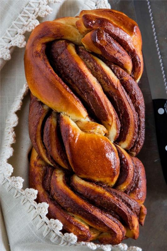 kako narediti enostaven nutella brioche sladki velikonočni recept kruh kalup jajca mleko