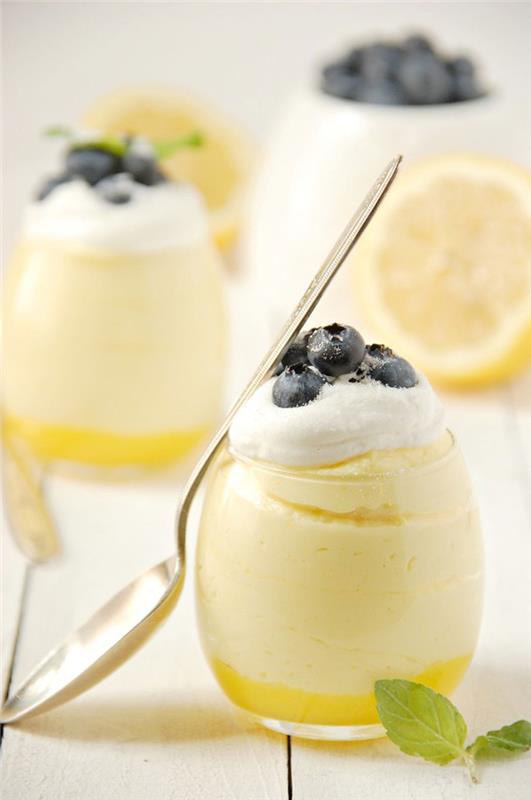 dietni recept na osnovi limonine kreme, enostaven recept za mousse iz limonine skute