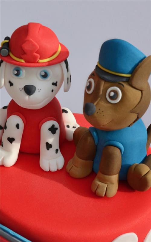 prijazni psi, figurice paw patrol, otroška rojstnodnevna torta, pasja torta