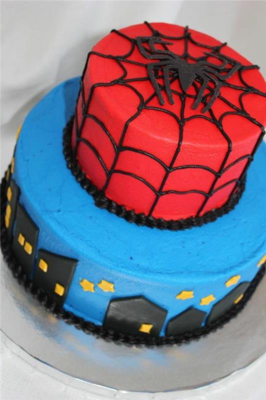 spiderman-cake-two-story-cake-for-boy-boy