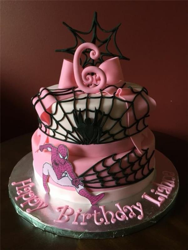 spiderman-cake-for-grand-girl-pink-torta