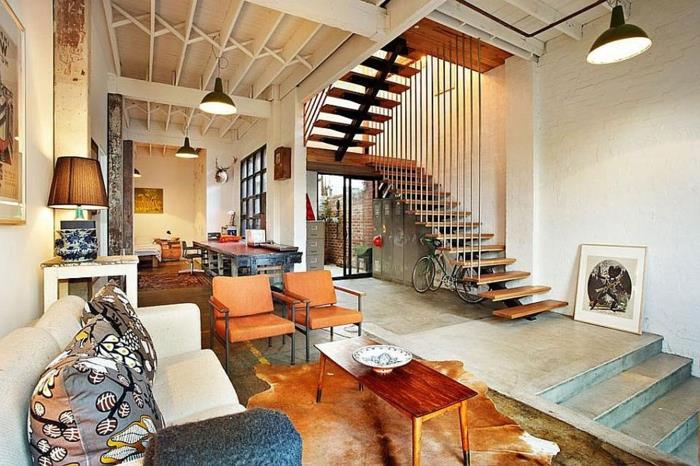 the-deco - loft-new-yorkais-deco-chic-iki seviyeli-espaliers