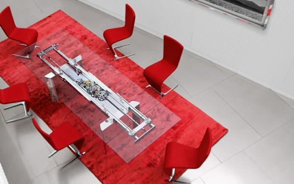 la-table-roche-bobois-table-rouge-genişletilebilir