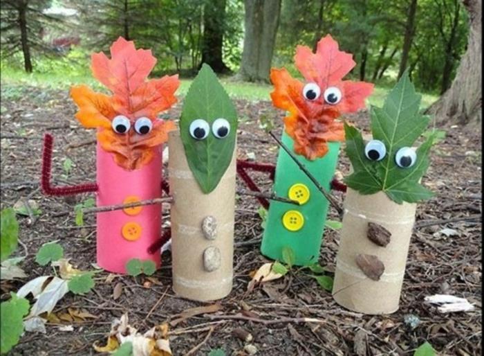 lavoretti-facili-per-bambini-realizzati-rotoli-carta-igienica-foglie-albero-occhi-mobili-bottoni