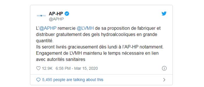 Bernard Arnault, LVMH parfüm fabrikalarından Paris'teki hastaneler için hidro-alkollü jel üretmelerini istedi