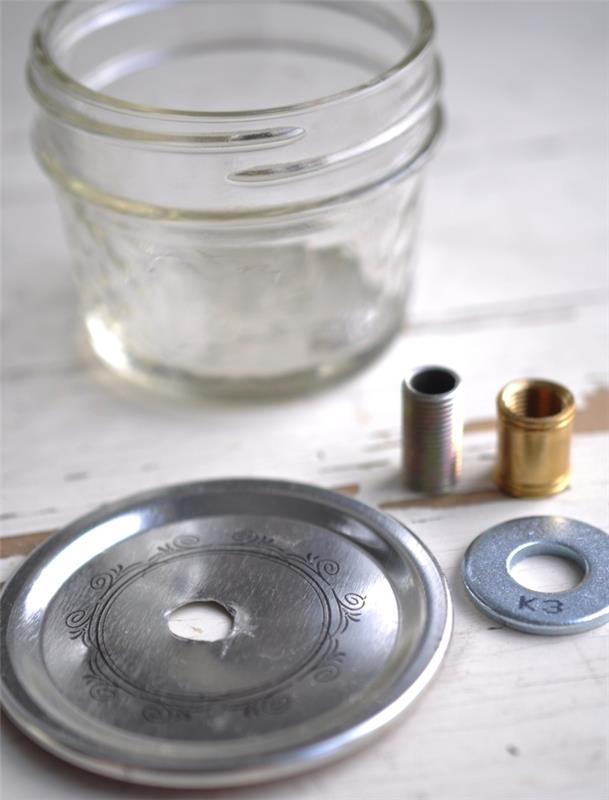 recikliranih steklenih kozarcev in jih spremenite v starinske oljne svetilke, hitra in enostavna vadnica o tem, kako sestaviti oljno svetilko