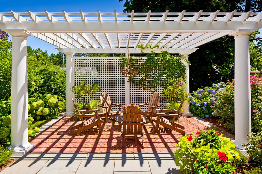 Pérgola em flores