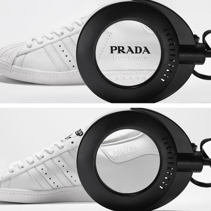 Prada x Adidas kapsula razkriva Superstar in torbo za kegljanje, ponovno v italijanskem usnju