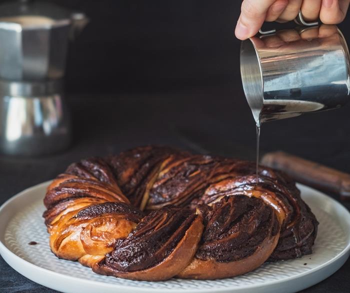 recept stopljena čokolada brioche priprava sladkorna pasta moka jajce sobne temperature mleko