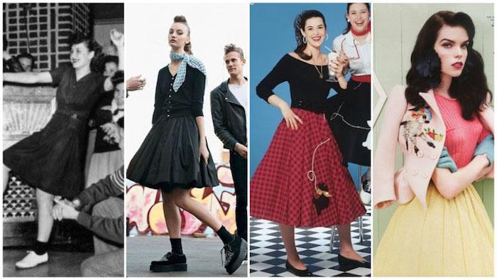 Rockabilly elbisesi 50'lerin kızları gibi giyinmek, 50'lerin vintage elbisesi, stil nasıl benimsenir