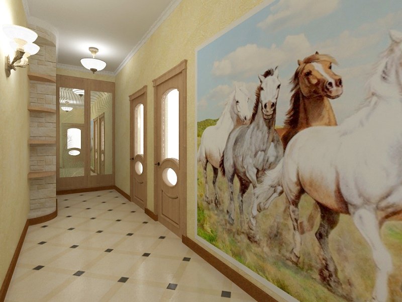 papel pintado con caballos