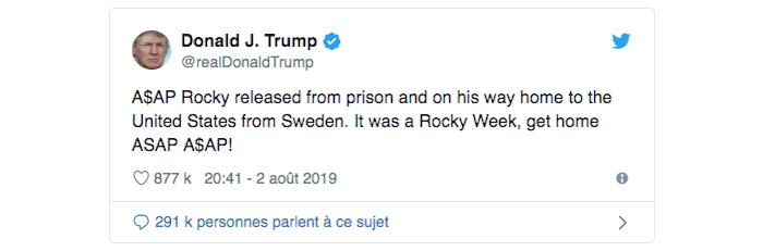 İsveç'e baskı yaptıktan sonra Donald Trump, ASAP Rocky'nin serbest bırakılmasını memnuniyetle karşıladı