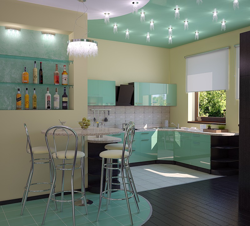 Illuminazione spot in cucina